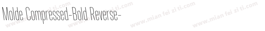Molde Compressed-Bold Reverse字体转换